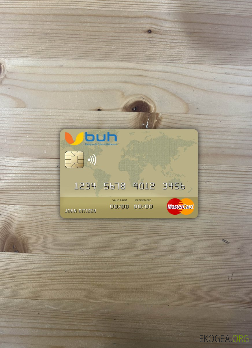 Haïti BUH Bank mastercard photolook recto